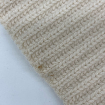 CELINE セリーヌ 2 3BX8/6806 ｱｲﾎﾞﾘｰ ｳｰﾙｶｼﾐﾔ ﾌｨｰﾋﾞｰ期 ｵｰﾌﾟﾝﾊﾞｯｸﾞﾃﾞｻﾞｲﾝﾆｯﾄ トップス XS