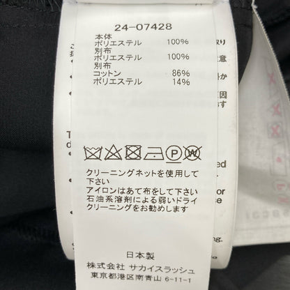 sacai サカイ 24-07428 24年製 ﾏﾙﾁｶﾗｰ ﾊﾟﾀｰﾝﾆｯﾄﾌﾟﾘﾝﾄﾌﾟﾙｵｰﾊﾞｰ ﾉｰｽﾘｰﾌﾞﾌﾞﾗｳｽ トップス 1