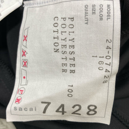 sacai サカイ 24-07428 24年製 ﾏﾙﾁｶﾗｰ ﾊﾟﾀｰﾝﾆｯﾄﾌﾟﾘﾝﾄﾌﾟﾙｵｰﾊﾞｰ ﾉｰｽﾘｰﾌﾞﾌﾞﾗｳｽ トップス 1