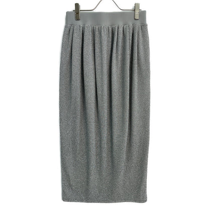 ADORE アドーア 24年製 531-5120109 ｼﾙﾊﾞｰ ｼｬｲﾆｰﾆｯﾄｼﾞｬｶﾞｰﾄﾞｽｶｰﾄ スカート 38