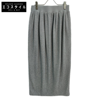 ADORE アドーア 24年製 531-5120109 ｼﾙﾊﾞｰ ｼｬｲﾆｰﾆｯﾄｼﾞｬｶﾞｰﾄﾞｽｶｰﾄ スカート 38