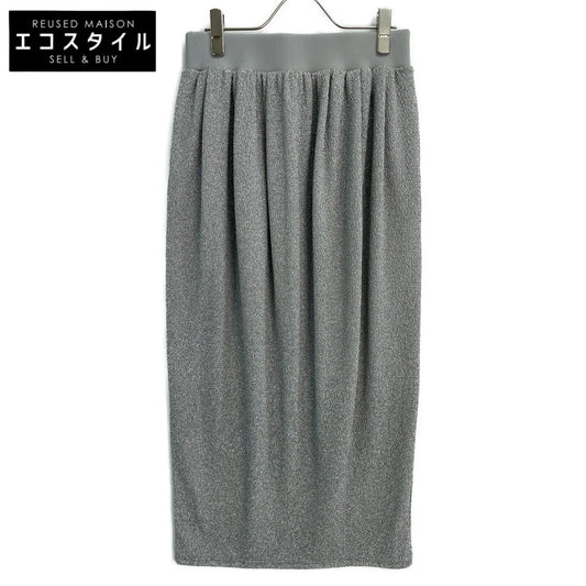 ADORE アドーア 24年製 531-5120109 ｼﾙﾊﾞｰ ｼｬｲﾆｰﾆｯﾄｼﾞｬｶﾞｰﾄﾞｽｶｰﾄ スカート 38