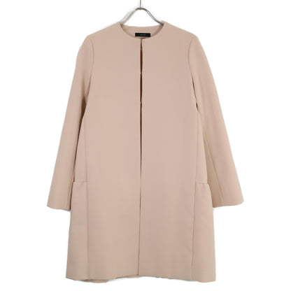 YOKOCHAN ヨーコチャン YCC-622-180 ﾋﾟﾝｸ ﾎﾟﾘｴｽﾃﾙ×ﾚｰﾖﾝ ﾀｯｸﾎﾞﾘｭｰﾑﾊﾞｯｸﾃｨｱｰﾄﾞｺｰﾄ コート 36