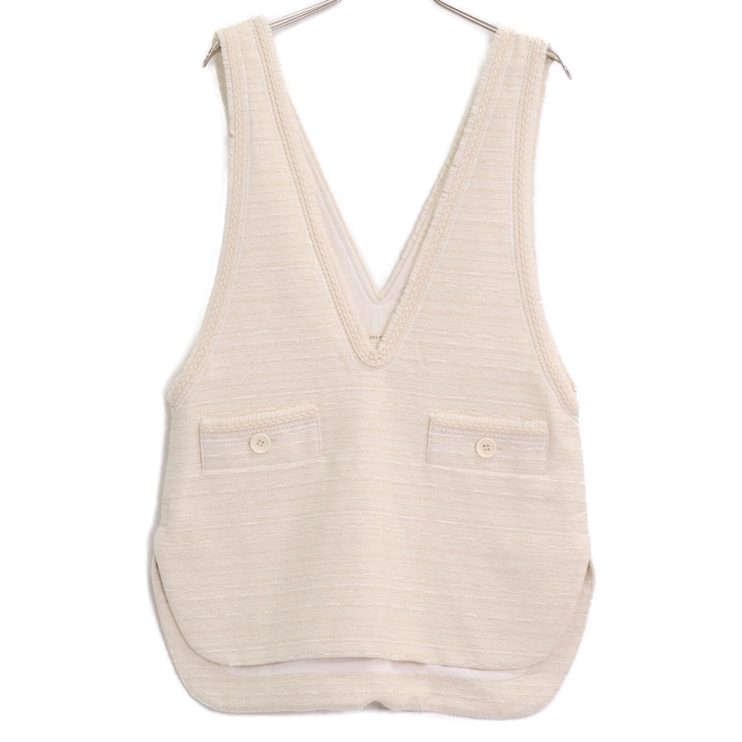 DES PRES デプレ 【美品/24SS】22-07-41-07102 ドロップレットジャカード Vネック ベスト F