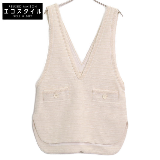 DES PRES デプレ 【美品/24SS】22-07-41-07102 ドロップレットジャカード Vネック ベスト F