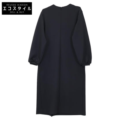 UNITED ARROWS ユナイテッドアローズ ﾌﾞﾗｯｸ ﾊﾟｰﾙﾓﾁｰﾌ ﾛﾝｸﾞｽﾘｰﾌﾞﾜﾝﾋﾟｰｽ ワンピース 38