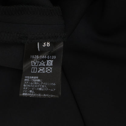 UNITED ARROWS ユナイテッドアローズ ﾌﾞﾗｯｸ ﾊﾟｰﾙﾓﾁｰﾌ ﾛﾝｸﾞｽﾘｰﾌﾞﾜﾝﾋﾟｰｽ ワンピース 38