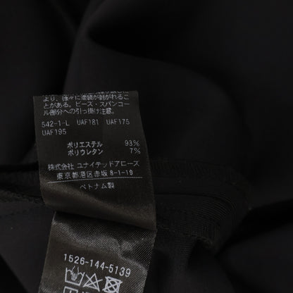 UNITED ARROWS ユナイテッドアローズ ﾌﾞﾗｯｸ ﾊﾟｰﾙﾓﾁｰﾌ ﾛﾝｸﾞｽﾘｰﾌﾞﾜﾝﾋﾟｰｽ ワンピース 38