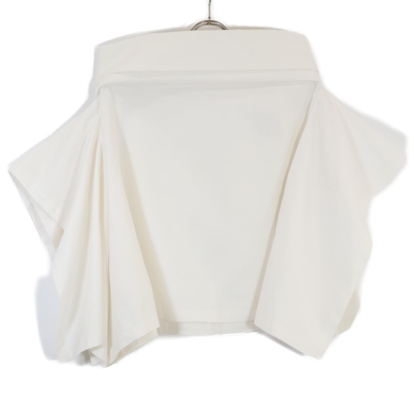 COMMEdesGARCONS コムデギャルソン 23年製 GL-B018 ホワイト コットン ショートスリーブ デザインハイネックカットソー トップス M