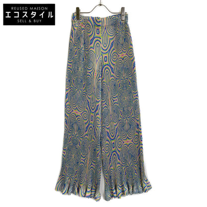 STELLA McCARTNEY ステラマッカートニー ﾏﾙﾁｶﾗｰ ﾏｰﾌﾞﾙ ﾌﾚｱﾌﾟﾘｰﾂﾊﾟﾝﾂ ボトムス 36