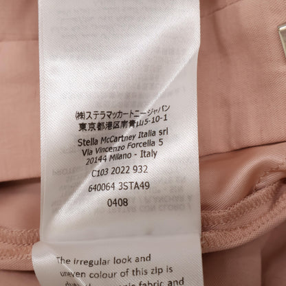 STELLA McCARTNEY ステラマッカートニー ﾋﾟﾝｸ 2ﾀｯｸ ﾜｲﾄﾞﾃｰﾊﾟｰﾊﾟﾝﾂ ボトムス 34