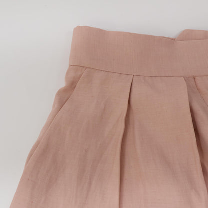 STELLA McCARTNEY ステラマッカートニー ﾋﾟﾝｸ 2ﾀｯｸ ﾜｲﾄﾞﾃｰﾊﾟｰﾊﾟﾝﾂ ボトムス 34