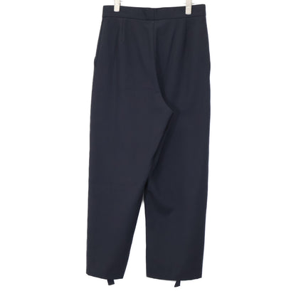 STELLA McCARTNEY ステラマッカートニー 【×WE ARE THE WEATHER】ﾌﾞﾗｯｸ 刺繍ﾃｰﾌﾟ ﾜｲﾄﾞﾊﾟﾝﾂ ボトムス 36