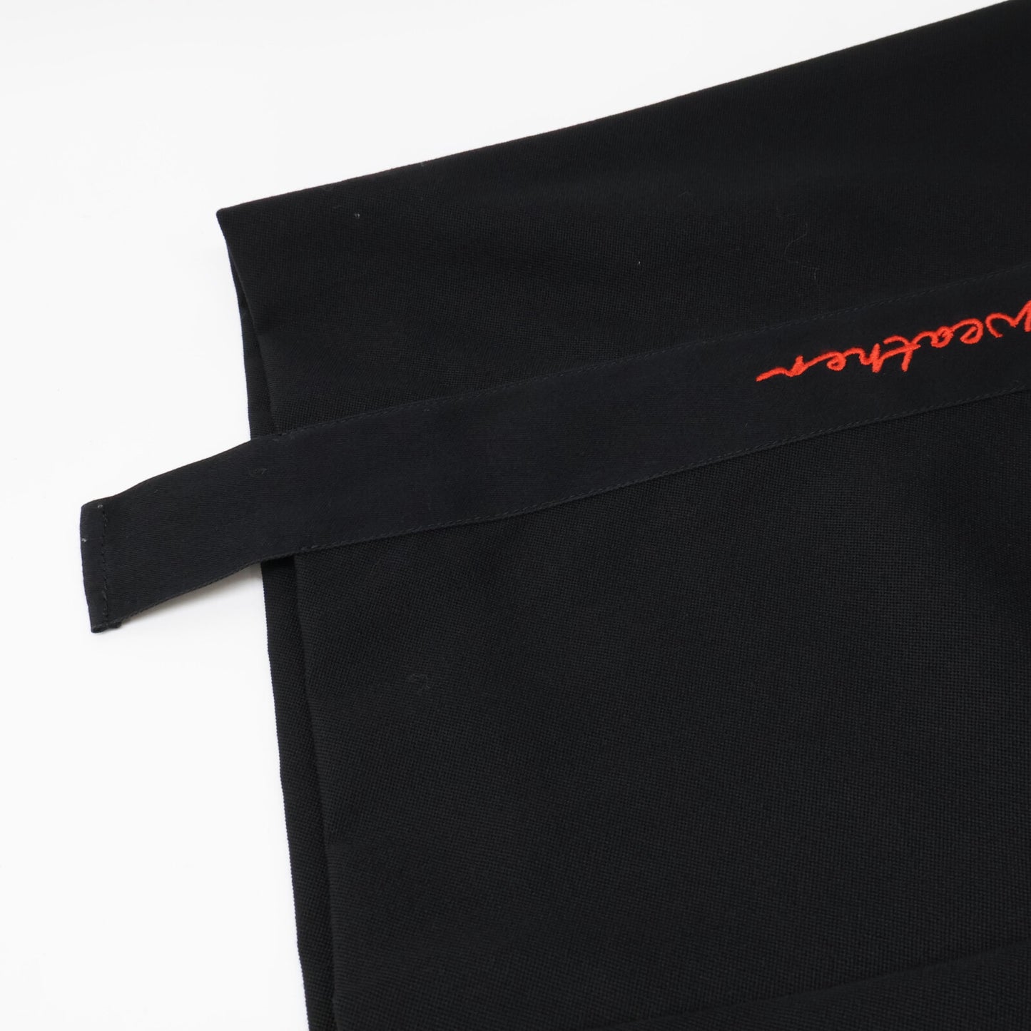 STELLA McCARTNEY ステラマッカートニー 【×WE ARE THE WEATHER】ﾌﾞﾗｯｸ 刺繍ﾃｰﾌﾟ ﾜｲﾄﾞﾊﾟﾝﾂ ボトムス 36