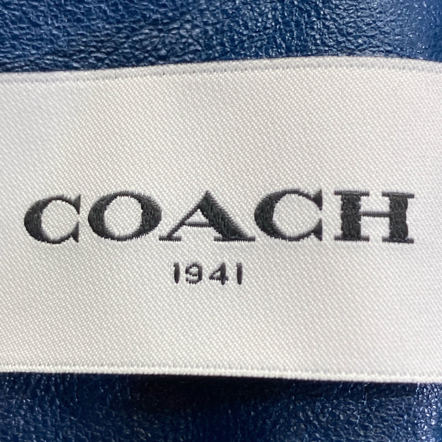 COACH コーチ ブルー ジップ ラムレザージャケット ジャケット 2