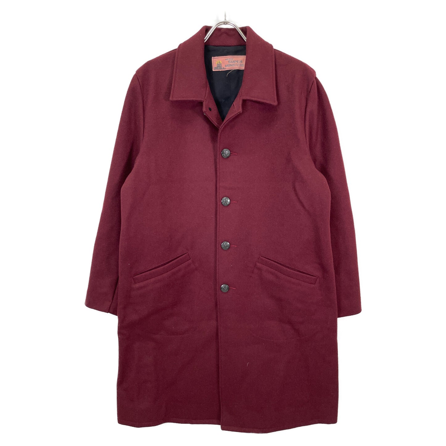 WEIRDO ウィアード 【ﾓﾝｽﾀｰｽﾞ】ﾚｯﾄﾞ ﾁｪｽﾀｰｺｰﾄ コート L