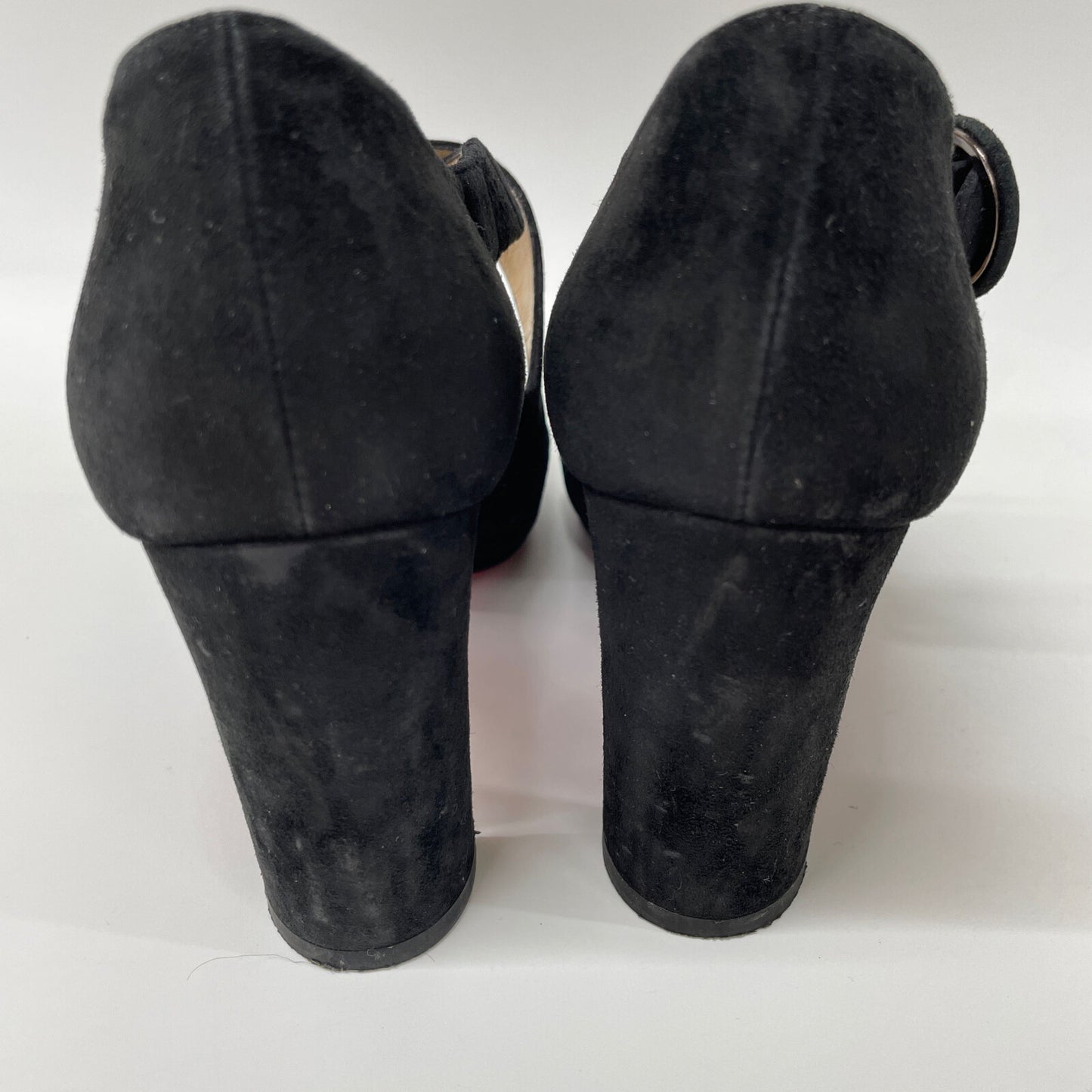 Christian Louboutin クリスチャンルブタン Miss Ellen スエード クロスストラップ スクエアトゥ シューズ 36 1/2