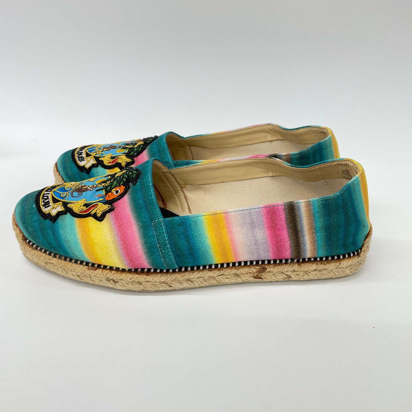 Christian Louboutin クリスチャンルブタン CARIO LOUBI FLAT ワッペン付 エスパドリーユ シューズ 37