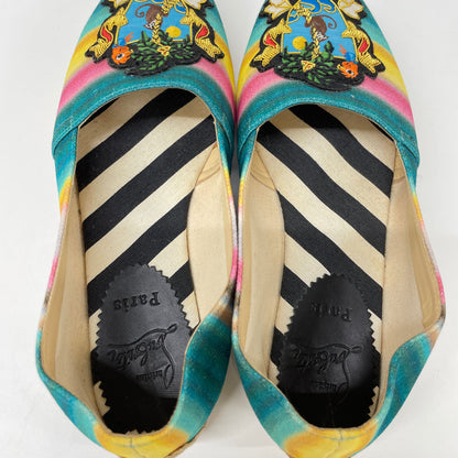 Christian Louboutin クリスチャンルブタン CARIO LOUBI FLAT ワッペン付 エスパドリーユ シューズ 37