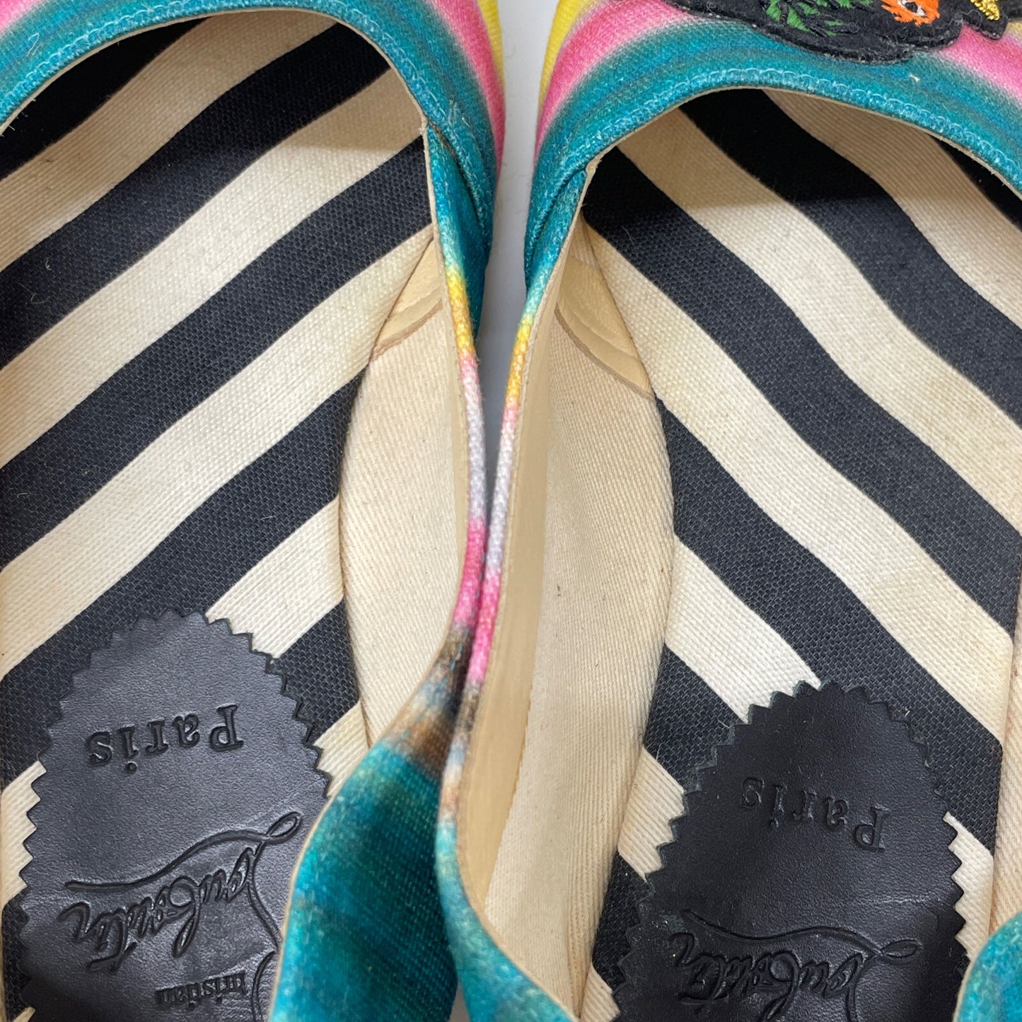 Christian Louboutin クリスチャンルブタン CARIO LOUBI FLAT ワッペン付 エスパドリーユ シューズ 37