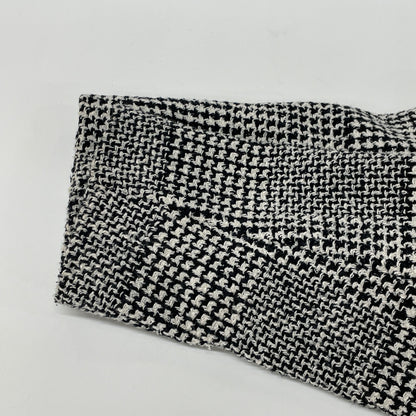 BOSS ボス ｸﾞﾚｰ ｸﾞﾚﾝﾁｪｯｸ 金ﾎﾞﾀﾝ ﾂｲｰﾄﾞｸﾛｯﾌﾟﾄﾞｼﾞｬｹｯﾄ ジャケット 40