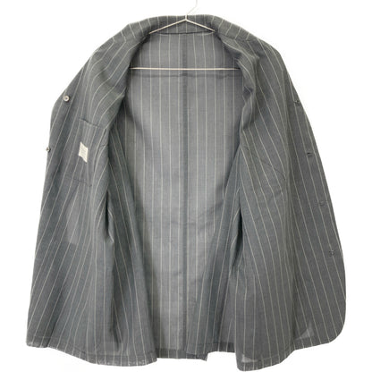 beautifulpeople ビューティフルピープル グレー wool silk stripe shirtjacket リバーシブルジャケット ジャケット 36