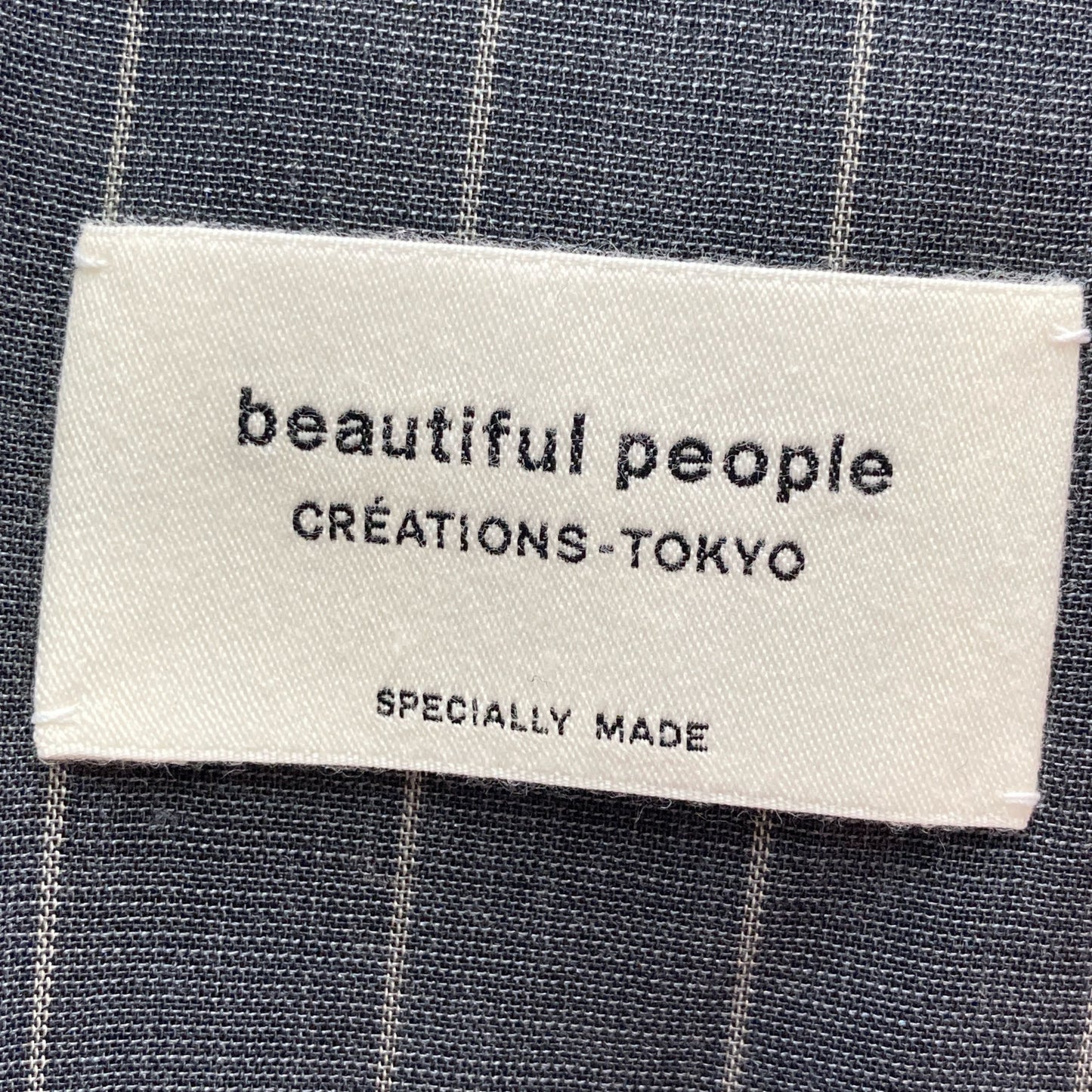 beautifulpeople ビューティフルピープル グレー wool silk stripe shirtjacket リバーシブルジャケット ジャケット 36