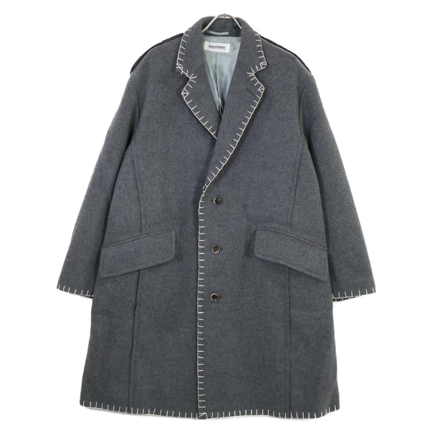 DISCOVERED ディスカバード DC-23AW-C0ｰ01 ｸﾞﾚｰ BRANKET STITCH LONGer COAT コート 3