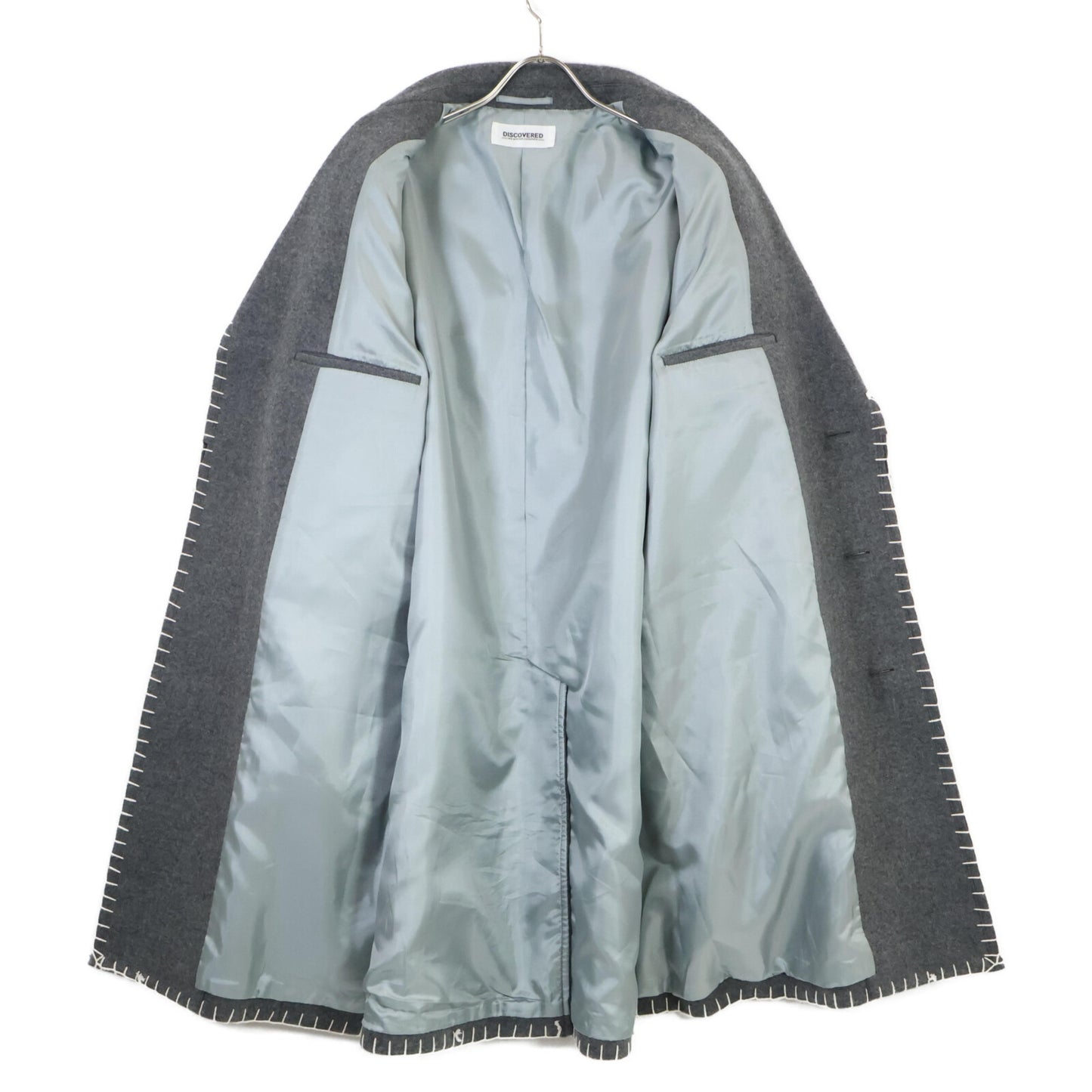 DISCOVERED ディスカバード DC-23AW-C0ｰ01 ｸﾞﾚｰ BRANKET STITCH LONGer COAT コート 3