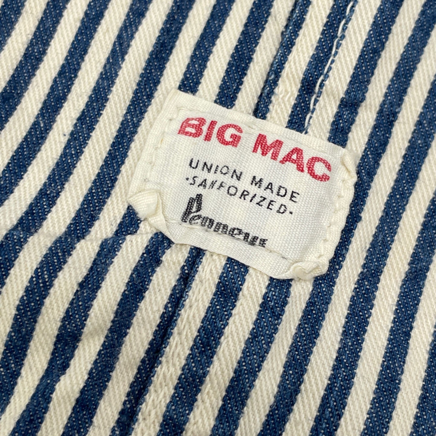 BIG MAC ビッグマック 60'S ヒッコリー デニムオーバーオール オーバーオール オールインワン 表記なし