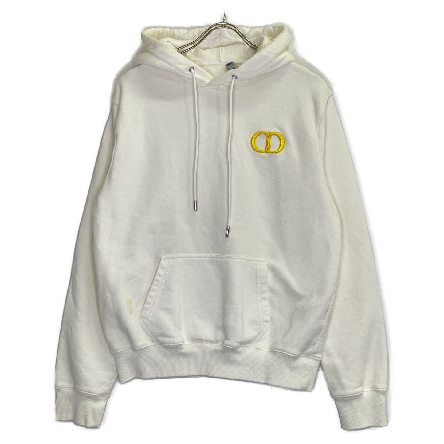 DIOR ディオール 113J698A0531 ﾎﾜｲﾄ CD Icon ｽｳｪｯﾄﾌﾟﾙｵｰﾊﾞｰﾌｰﾃﾞｨ トップス S