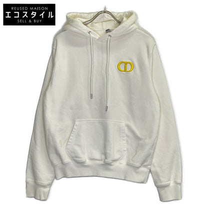 DIOR ディオール 113J698A0531 ﾎﾜｲﾄ CD Icon ｽｳｪｯﾄﾌﾟﾙｵｰﾊﾞｰﾌｰﾃﾞｨ トップス S