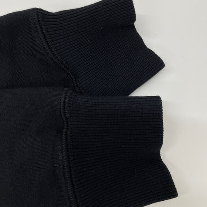 DIOR ディオール 933J601B0531 19AW ﾌﾞﾗｯｸ ｽﾘｰﾌﾞﾛｺﾞﾊﾟｯﾁﾌｰﾃﾞｯﾄﾞﾌﾟﾙｵｰﾊﾞｰｽｳｪｯﾄ トップス S