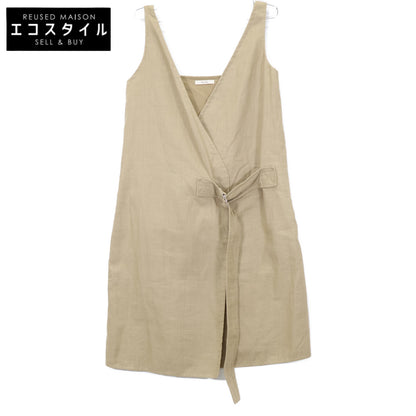 CELINE セリーヌ 2 6O05/5124 ﾍﾞｰｼﾞｭ ﾘﾈﾝｺｯﾄﾝ ﾉｰｽﾘｰﾌﾞﾗｯﾌﾟﾍﾞﾙﾃｯﾄﾞｼﾞｬｹｯﾄ ジャケット 38