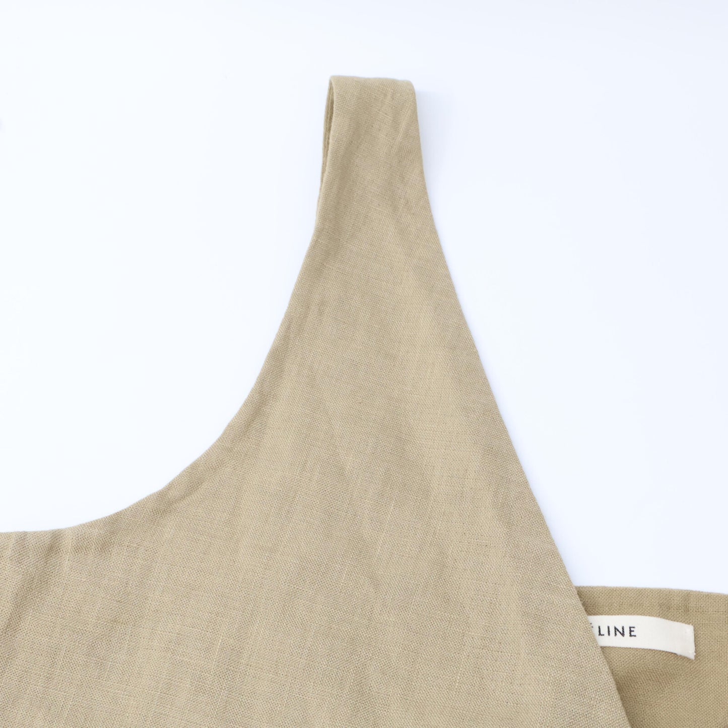 CELINE セリーヌ 2 6O05/5124 ﾍﾞｰｼﾞｭ ﾘﾈﾝｺｯﾄﾝ ﾉｰｽﾘｰﾌﾞﾗｯﾌﾟﾍﾞﾙﾃｯﾄﾞｼﾞｬｹｯﾄ ジャケット 38