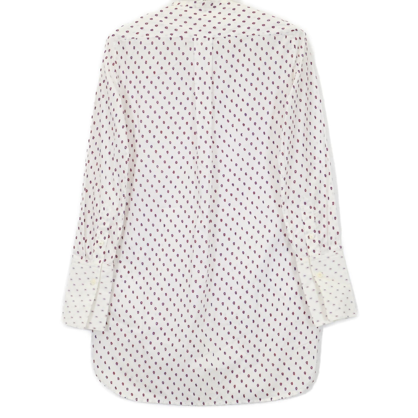 CELINE セリーヌ 2 0M36/6712 ホワイト フィービー期 ドットタキシードシャツ トップス 34