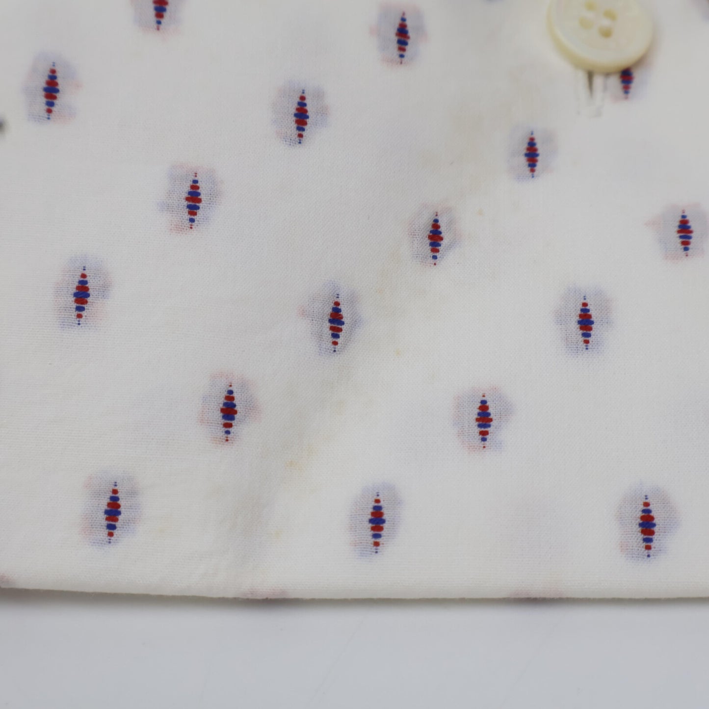 CELINE セリーヌ 2 0M36/6712 ホワイト フィービー期 ドットタキシードシャツ トップス 34