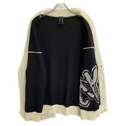 Y-3 ワイスリー IA3110 23SS ﾎﾜｲﾄ LOGO KNIT CARDIGAN トップス XS
