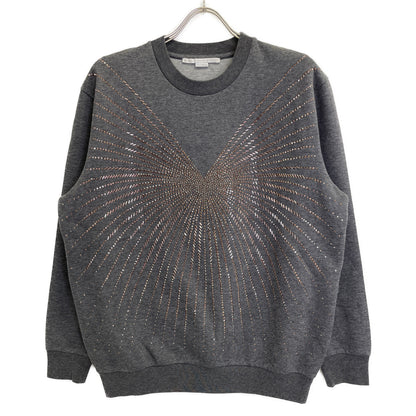 STELLA McCARTNEY ステラマッカートニー 477989 ｸﾞﾚｰ ｽﾀｯｽﾞﾃﾞｻﾞｲﾝ ﾄﾚｰﾅｰ トップス 38