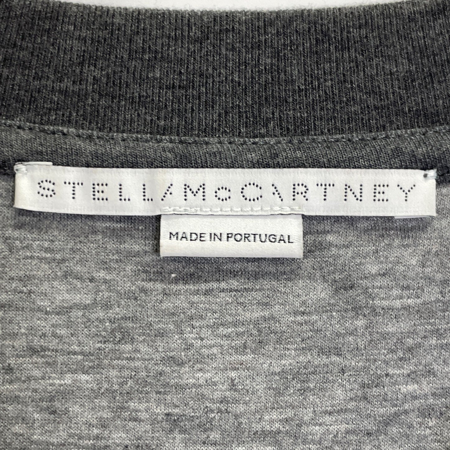 STELLA McCARTNEY ステラマッカートニー 477989 ｸﾞﾚｰ ｽﾀｯｽﾞﾃﾞｻﾞｲﾝ ﾄﾚｰﾅｰ トップス 38