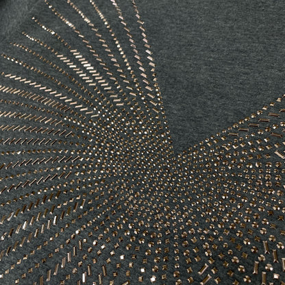 STELLA McCARTNEY ステラマッカートニー 477989 ｸﾞﾚｰ ｽﾀｯｽﾞﾃﾞｻﾞｲﾝ ﾄﾚｰﾅｰ トップス 38