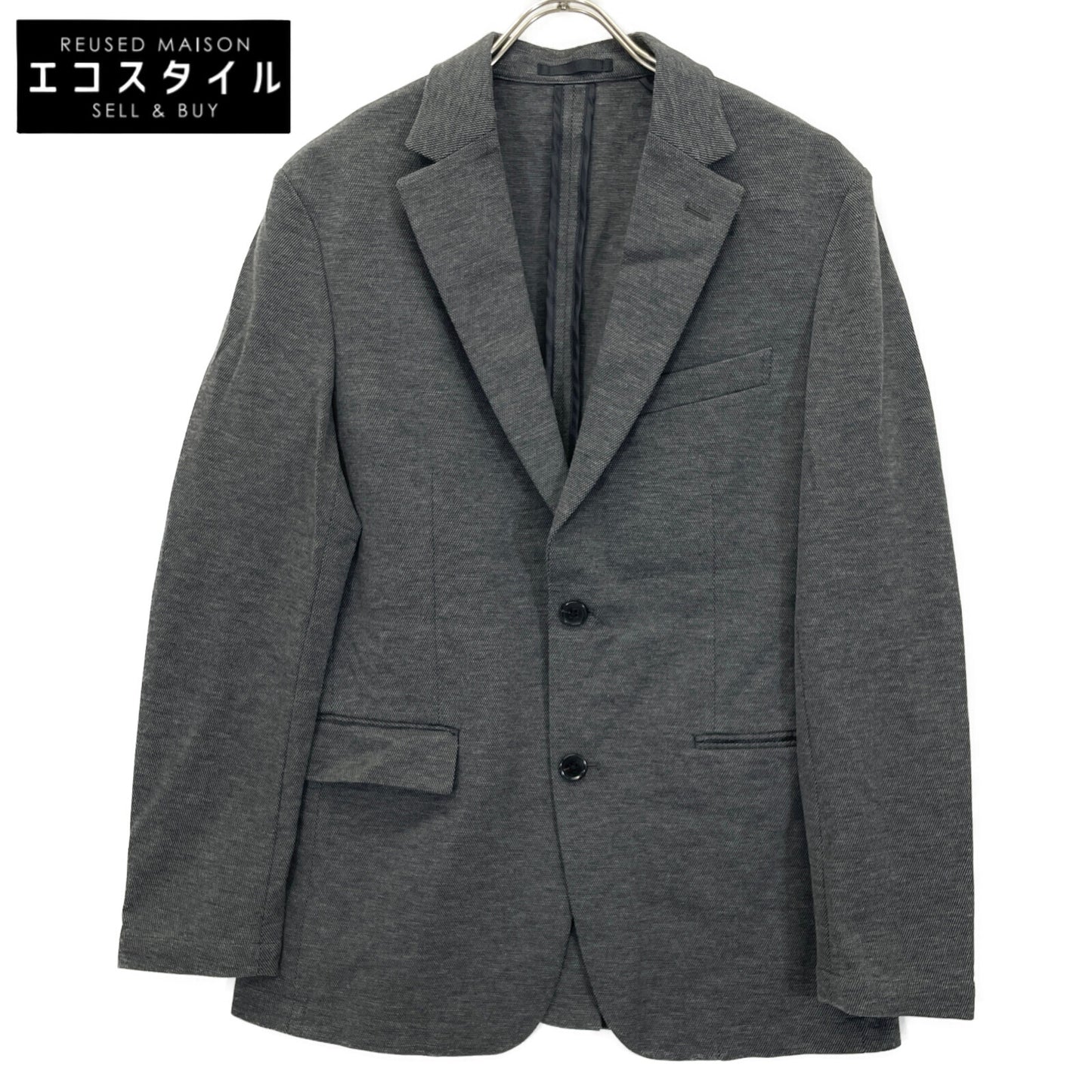 BLACK LABEL CRESTBRIDGE ブラックレーベルクレストブリッジ 24年製 ｸﾞﾚｰ ｼﾙｷｰﾊﾞｰｽﾞｱｲｼﾞｬｰｼﾞｰｼﾞｬｹｯﾄ ジャケット M