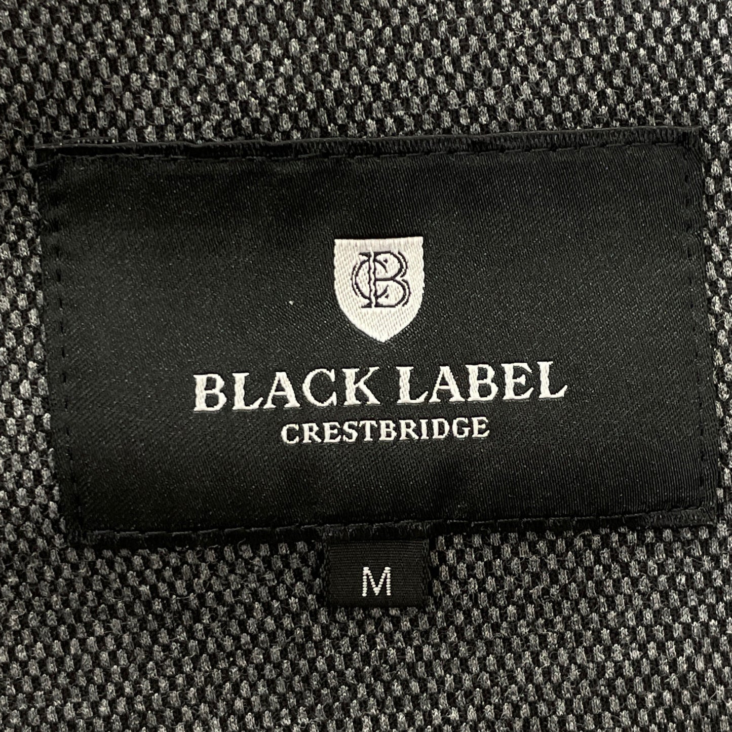 BLACK LABEL CRESTBRIDGE ブラックレーベルクレストブリッジ 24年製 ｸﾞﾚｰ ｼﾙｷｰﾊﾞｰｽﾞｱｲｼﾞｬｰｼﾞｰｼﾞｬｹｯﾄ ジャケット M