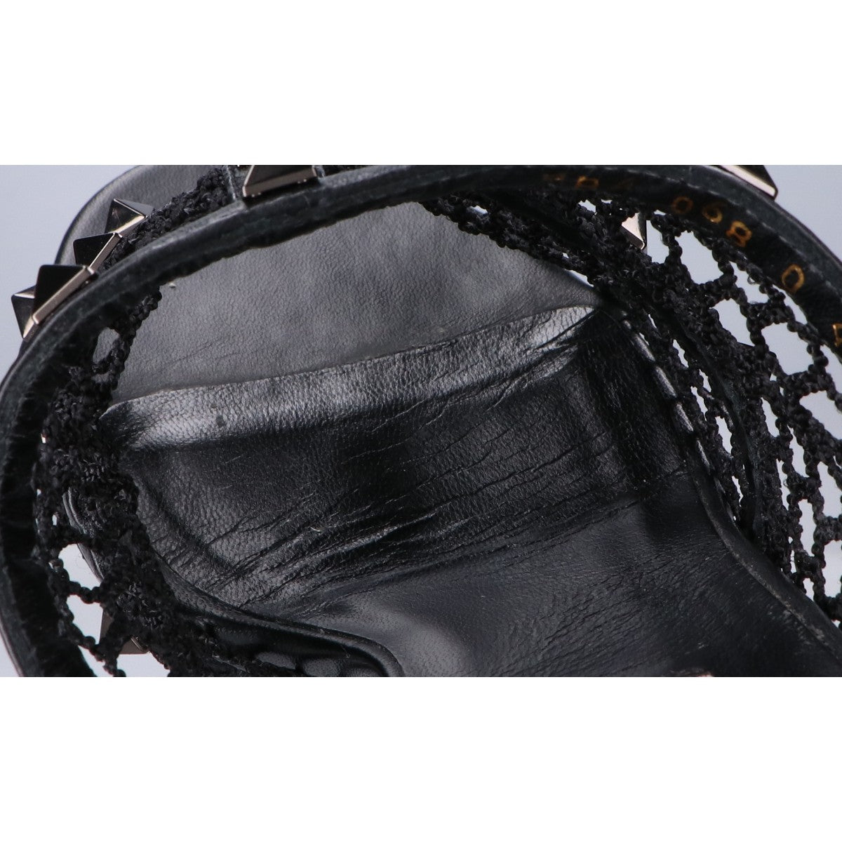 VALENTINO ヴァレンティノ ロックスタッズ メッシュ スライド サンダル シューズ 40