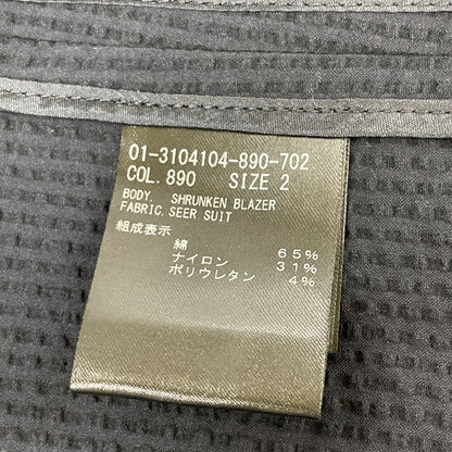 Theory セオリー ﾈｲﾋﾞｰ Seer Suit Shrunken Blazer ｼﾞｬｹｯﾄ ジャケット 2