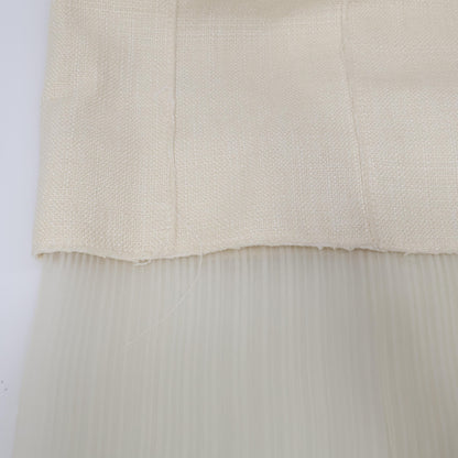 BOSS ボス ｱｲﾎﾞﾘｰ ｼｱｰﾌﾟﾘｰﾂ切り替えﾍﾞﾙﾃｯﾄﾞﾉｰｽﾘｰﾌﾞﾜﾝﾋﾟｰｽ ワンピース 44