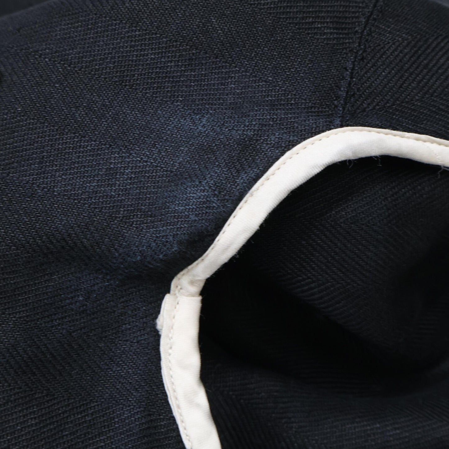 Chaos カオス CH007016ER ﾌﾞﾗｯｸ ﾘﾈﾝ ﾀﾞﾌﾞﾙﾌﾞﾚｽﾄ4Bﾃｰﾗｰﾄﾞｼﾞｬｹｯﾄ ジャケット F