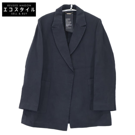 Chaos カオス CH107007ER ブラック センターベント ボタンレス ペーパービステーラードジャケット ジャケット F