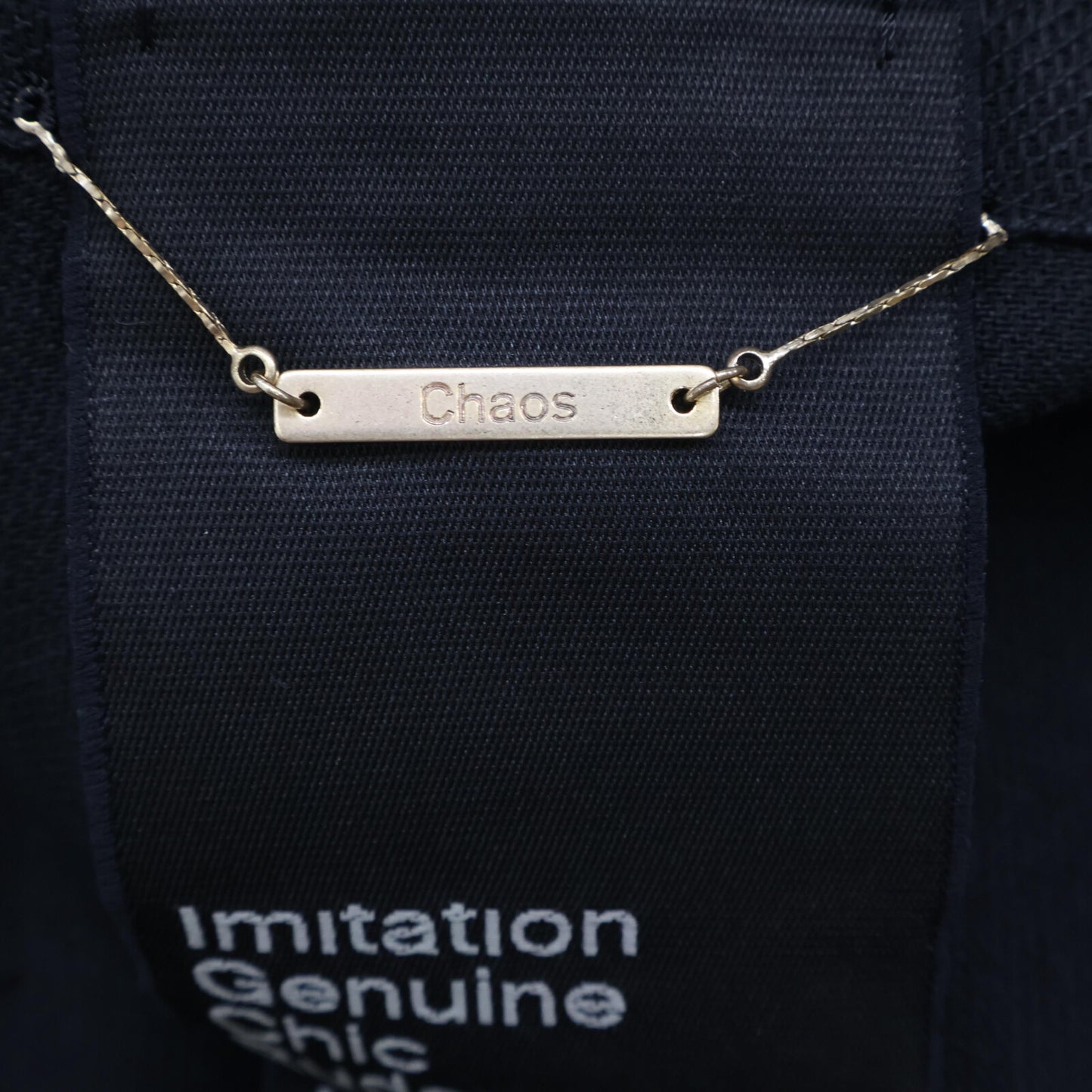 Chaos カオス CH107007ER ブラック センターベント ボタンレス ペーパービステーラードジャケット ジャケット F