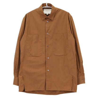 STUDIO NICHOLSON スタジオ ニコルソン ﾌﾞﾗｳﾝ PATCH POCKET CLASSIC SHIRT トップス S